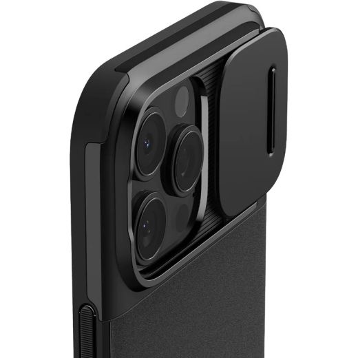 Чохол із захистом камери Spigen Optik Armor MagSafe Black для iPhone 16 Pro Max (ACS08015)