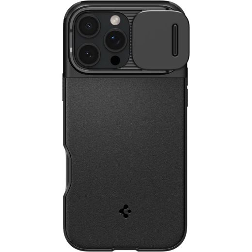 Чохол із захистом камери Spigen Optik Armor MagSafe Black для iPhone 16 Pro Max (ACS08015)