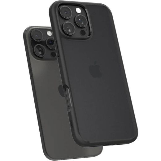 Прозорий чохол Spigen Ultra Hybrid Frost Black для iPhone 16 Pro (ACS08124)