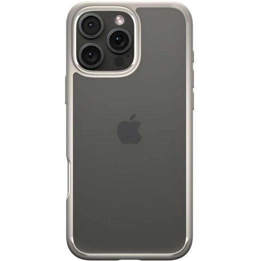 Прозорий чохол Spigen Ultra Hybrid Natural Titanium для iPhone 16 Pro Max (ACS08385)