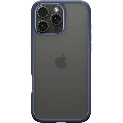 Прозорий чохол Spigen Ultra Hybrid Navy Blue для iPhone 16 Pro Max (ACS07997)