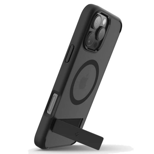 Прозрачный чехол Spigen Ultra Hybrid S (MagFit) Frost Black для iPhone 16 Pro (ACS08379)