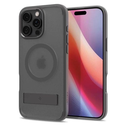 Прозорий чохол Spigen Ultra Hybrid S (MagFit) Frost Gray для iPhone 16 Pro (ACS08380)