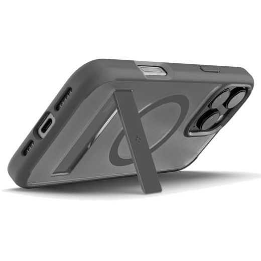 Прозорий чохол Spigen Ultra Hybrid S (MagFit) Frost Gray для iPhone 16 Pro (ACS08380)