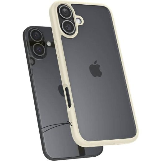 Прозорий чохол Spigen Ultra Hybrid Mute Beige для iPhone 16 Plus (ACS08073)