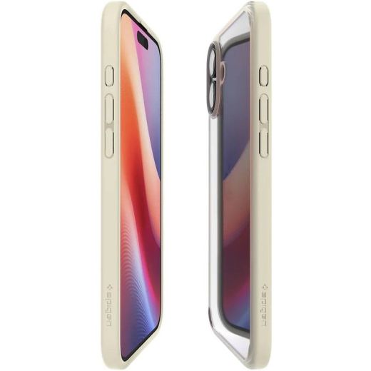 Прозорий чохол Spigen Ultra Hybrid Mute Beige для iPhone 16 Plus (ACS08073)