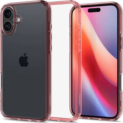 Прозорий чохол Spigen Ultra Hybrid Rose Crystal для iPhone 16 (ACS08198)