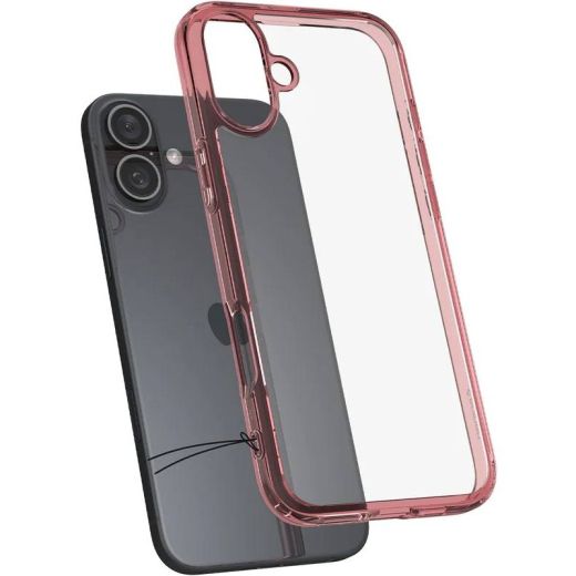 Прозорий чохол Spigen Ultra Hybrid Rose Crystal для iPhone 16 (ACS08198)