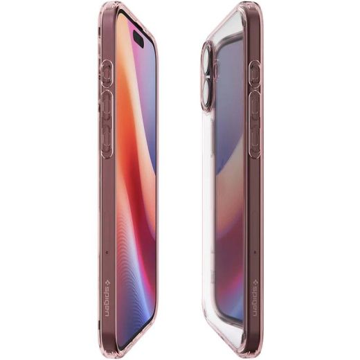 Прозорий чохол Spigen Ultra Hybrid Rose Crystal для iPhone 16 (ACS08198)