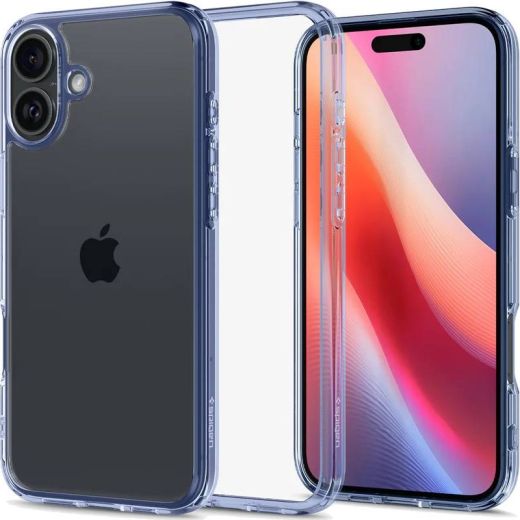 Прозрачный чехол Spigen Ultra Hybrid Sky Crystal для iPhone 16 (ACS08204)