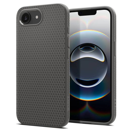 Чохол Spigen Liquid Air Marble Gray для iPhone 16e (ACS09532)