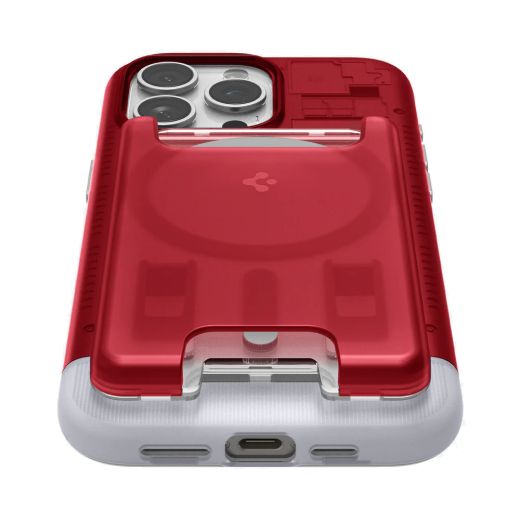 Чехол с кошельком Spigen Classic C1 Bundle (MagFit) Ruby для iPhone 15 Pro Max (SPBD240005)