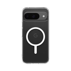 Прозорий чохол Spigen Ultra Hybrid Metal Ring (MagFit) White для Pixel 9 Pro (ACS07686)