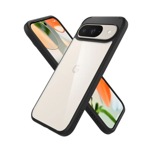 Прозорий чохол Spigen Ultra Hybrid Matte Black для Pixel 9 | 9 Pro (ACS07690)