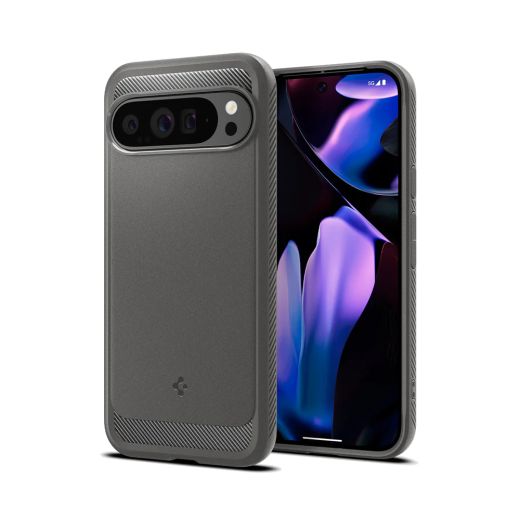 Чехол Spigen Rugged Armor Marble Gray для Pixel 9 Pro XL (ACS07784)