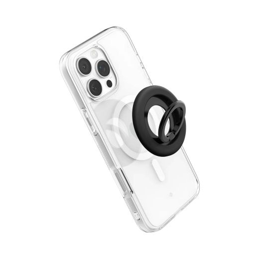 Магнітне кільце-підставка для телефону Spigen Nano Pop (MagFit) Black Sesame (AMP09029)