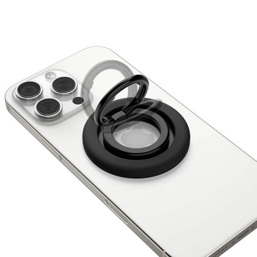 Магнітне кільце-підставка для телефону Spigen Nano Pop (MagFit) Black Sesame (AMP09029)