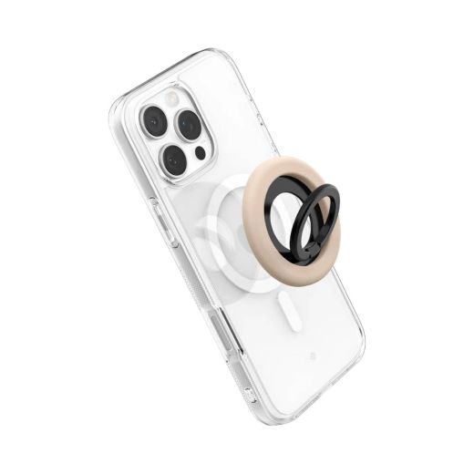 Магнитное кольцо-подставка для телефона Spigen Nano Pop (MagFit) Coconut Beige (AMP09031)