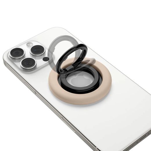 Магнитное кольцо-подставка для телефона Spigen Nano Pop (MagFit) Coconut Beige (AMP09031)
