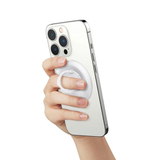 Кольцо-держатель Spigen O-Mag | Phone Holder (MagFit) White (AMP05303)