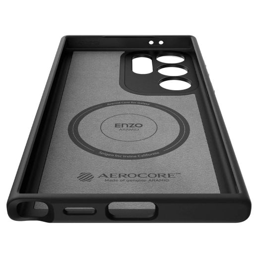 Чехол Spigen Enzo Aramid Matte Black для Samsung Galaxy S24 Ultra (ACS07289)
