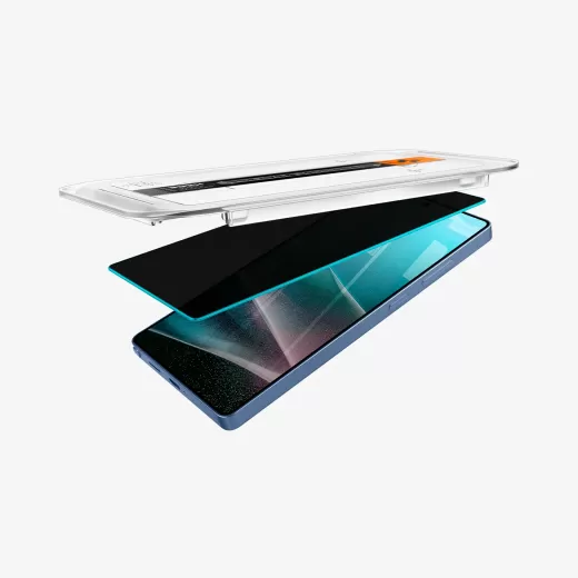 Защитное стекло антишпион Spigen Glass tR EZ Fit Privacy 2 шт. для Samsung Galaxy S25 Ultra (AGL09221)