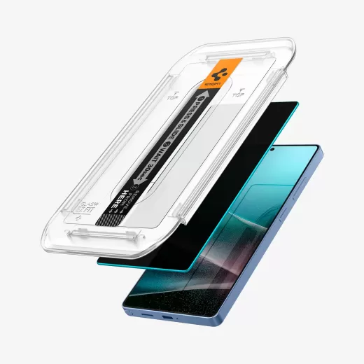 Защитное стекло антишпион Spigen Glass tR EZ Fit Privacy 2 шт. для Samsung Galaxy S25 Ultra (AGL09221)