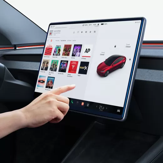 Захисне скло антиблік Spigen GLAS.tR EZ Fit | Anti-Glare для Tesla Model 3 (2024-2025) (AGL07152)