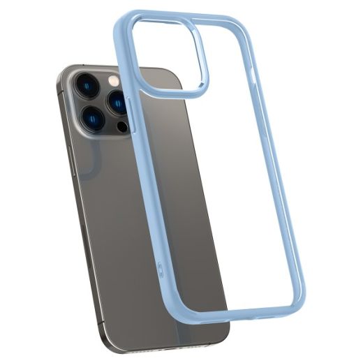 Прозрачный чехол Spigen Crystal Hybrid Sierra Blue для iPhone 14 Pro (ACS04667)