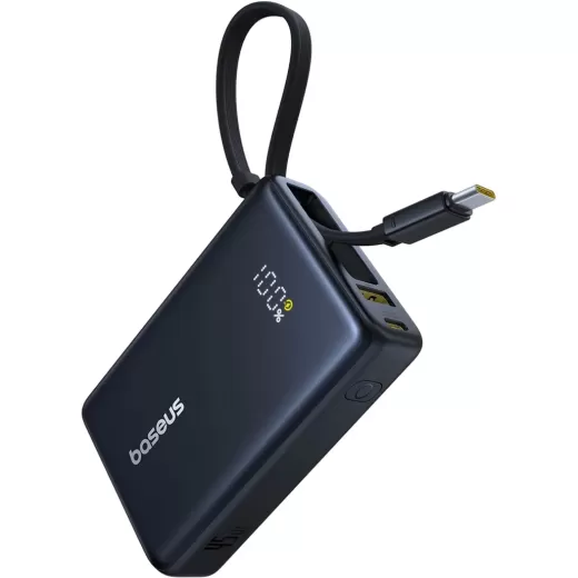 Повербанк Baseus PicoGo Digital Display Power Bank 10000 mAh 45W Black (P10076803123-00)