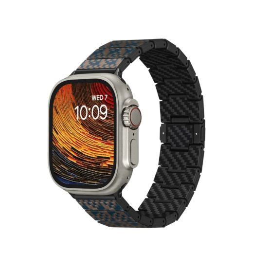 Карбоновый ремешок Pitaka Dreamland ChromaCarbon Band Stairs (AWB2302) для Apple Watch 49мм | 45мм | 44мм