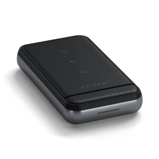 Повербанк з бездротовою зарядкою Satechi Duo Wireless Charger Power Stand (ST-UCDWPBSM)