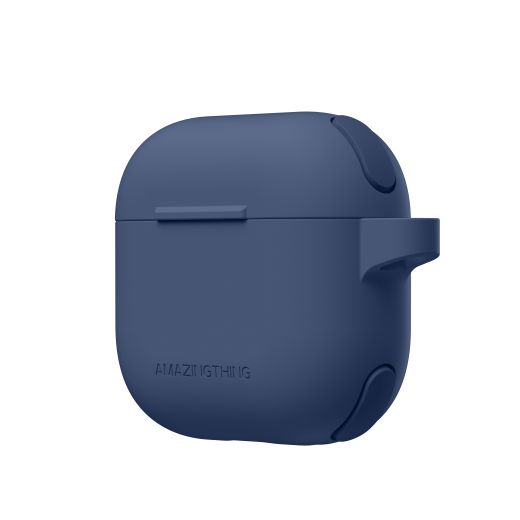 Силіконовий чохол AmazingThing Omni GripClip Case Titan Blue для Airpods 4 (APRO4OMDB)