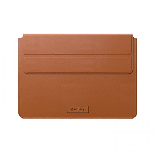 Шкіряна підставка SwitchEasy EasyStand Leather Sleeve Saddle Brown для MacBook 16" M1 (2021) (GS-105-233-201-146)