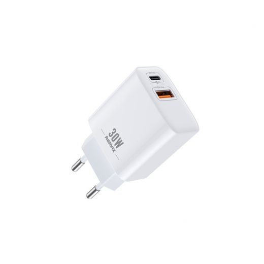 Швидка зарядка Remax Remine 30W PD+QC White (RP-U82)