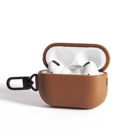 Шкіряний чохол Mujjo Echelon Tan для Airpods Pro 2 (2022)
