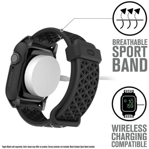 Ремешок Catalyst Impact Protection Stealth Black для Apple Watch (42mm | 41mm | 40mm)