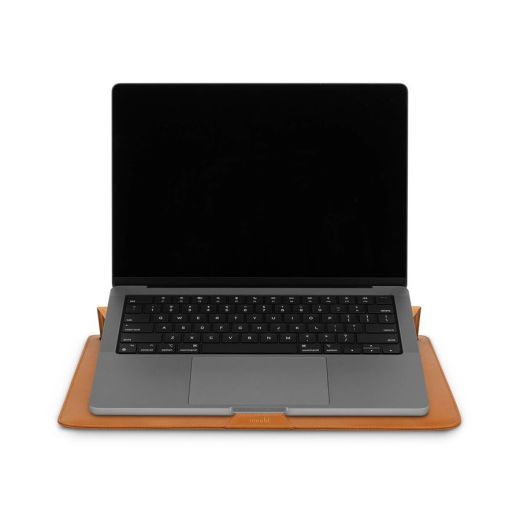 Чехол Moshi Muse 3-in-1 Slim Laptop Sleeve Caramel Brown для MacBook Pro 14" | MacBook Air 13" M2 | M3 (2023 | 2024) (99MO034752)