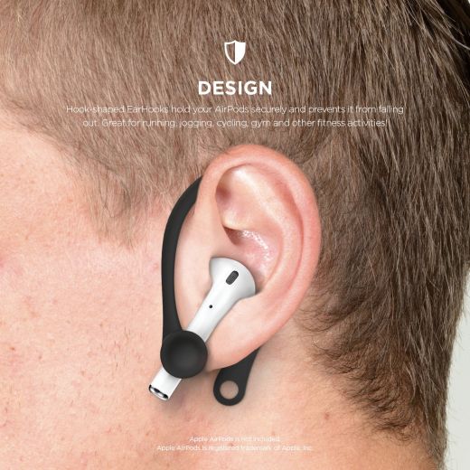 Утримувачі Elago EarHook Black (EAP-HOOKS-BK) для Apple AirPods