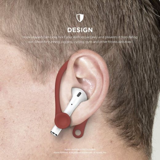 Держатели Elago EarHook Red для Apple AirPods