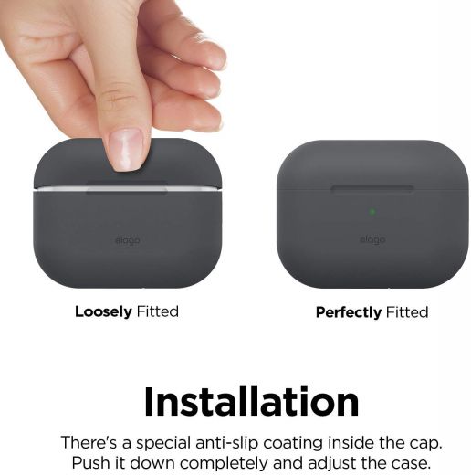 Чехол Elago Case Dark Grey (EAPPOR-BA-DGY) для Airpods Pro