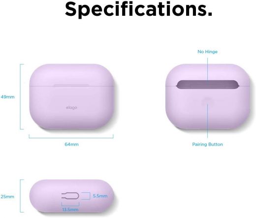 Чохол Elago Case Lavender (EAPPOR-BA-LV) для Airpods Pro