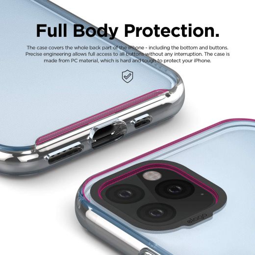 Чохол Elago Clear Hybrid Aqua Blue для iPhone 11