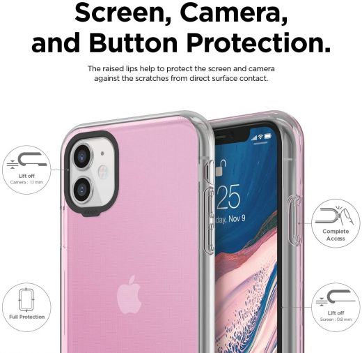 Чохол Elago Clear Hybrid Lovely Pink для iPhone 11