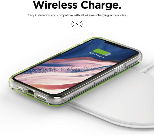 Чохол  Elago Clear Hybrid Neon Yellow для iPhone 11