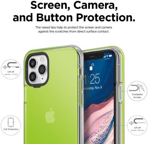 Чохол Elago Clear Hybrid Neon Yellow для iPhone 11 Pro