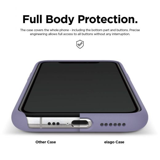 Чехол Elago Silicone Lavender Grey для iPhone 11 Pro Max