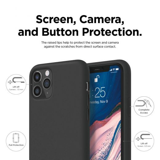 Чехол Elago Silicone Black для iPhone 11 Pro