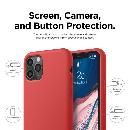 Чохол Elago Silicone Red для iPhone 11 Pro