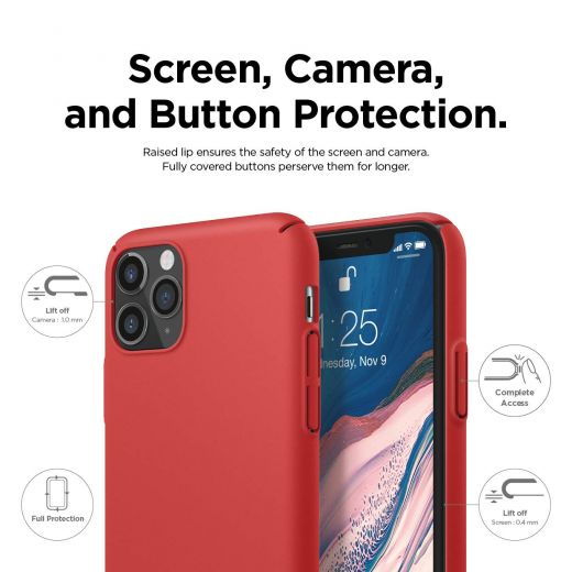 Чехол Elago Slim Fit Red для iPhone 11 Pro Max